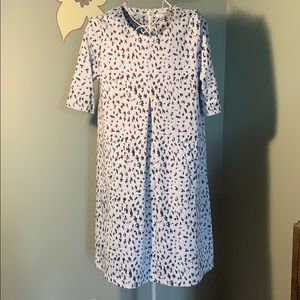 EUC Tyler Boe animal print shift dress w/pockets